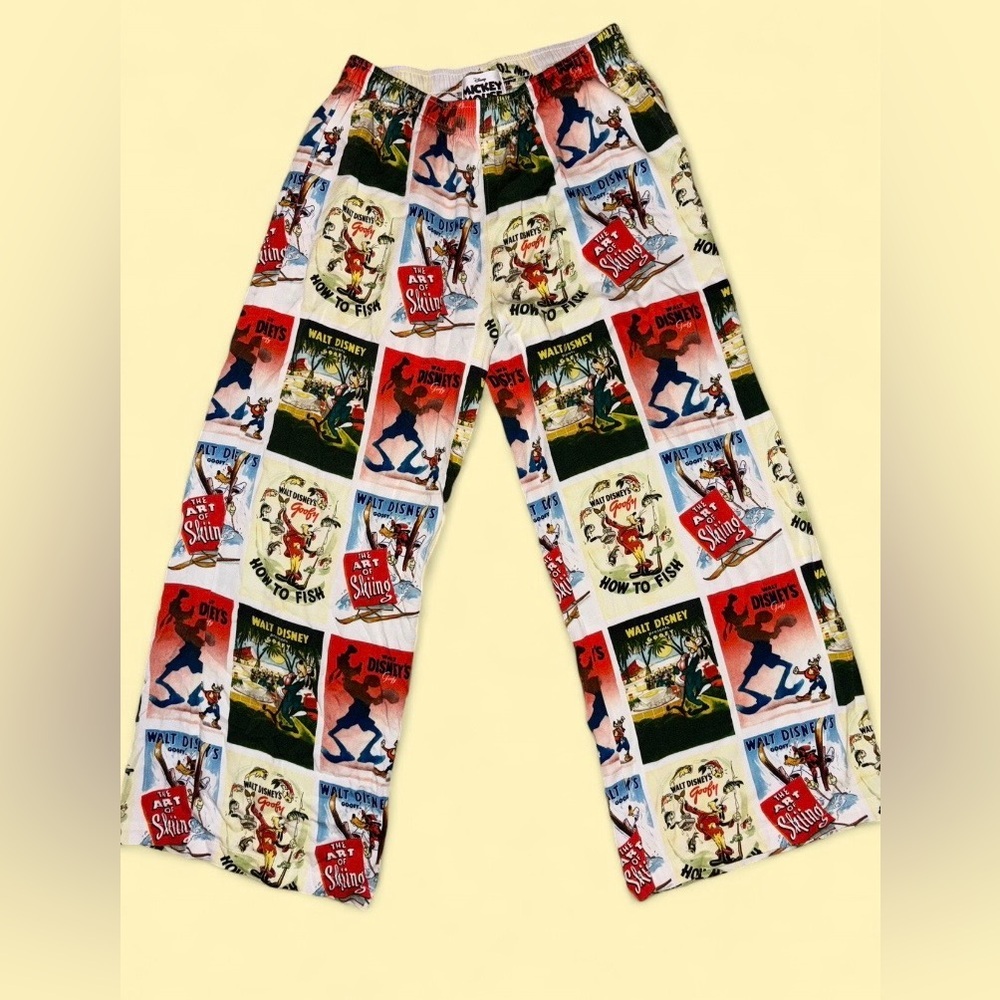 Goofy 90th Anniversary Disney Graphic Pajama Pants - Size M